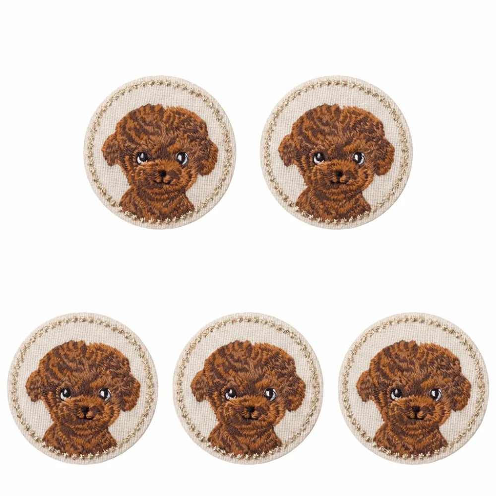 5pcs Cat Iron-On Embroidered Patches | DIY Clothes Appliqués
