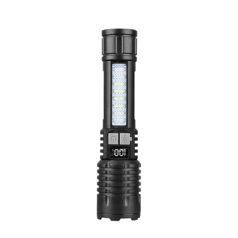 Portable Rechargeable Flashlight Multi-Function Outdoor Specific LED Flashlight With COB Warning And Searchlight Oasis Select