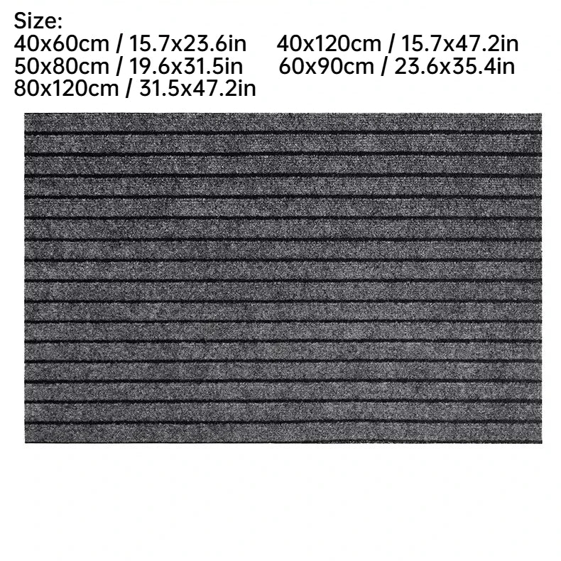Modern Minimalist Square Floor Mat - Durable, Stain/Fade Resistant, Non-Slip Rubber Backing, Machine Washable for Indoor/Outdoor Oasis Select