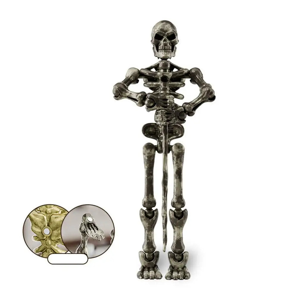 Mini Medieval Skeleton Figurines Small Halloween Skeleton For Home Table Decor Party Outdoor Graveyard Haunted House Accessories Oasis Select D