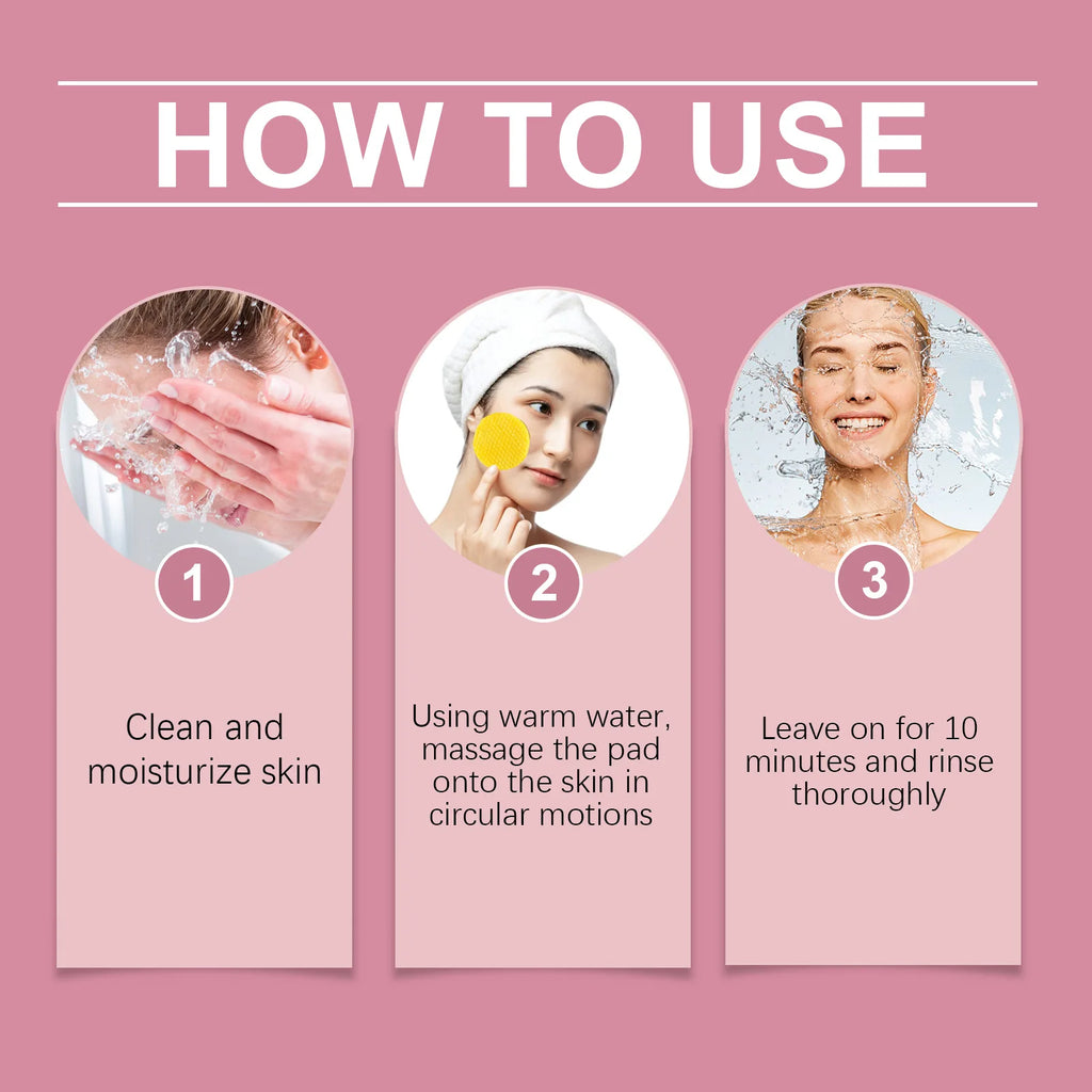 Turmeric Kojic Exfoliating Facial Pads – Brighten & Cleanse Facial Exfoliation Pads Oasis Select
