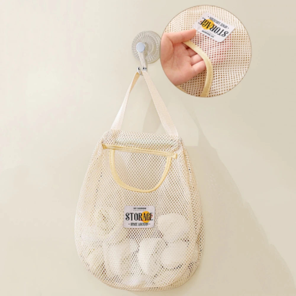 Wall Hanging Mesh Storage Bag – Closet & Wardrobe Organizer