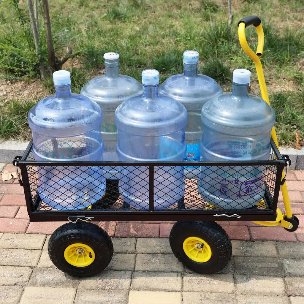 Tool cart, trolley, flatbed truck, trailer, slot car, foldable network car, side gear removable grid pull cart Oasis Select