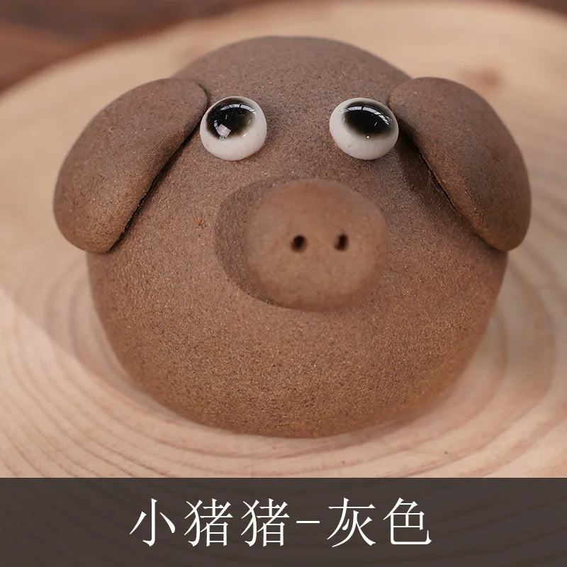 Ceramic Cute Mini Ornaments Tourist Attractions Hand-pinched Animals