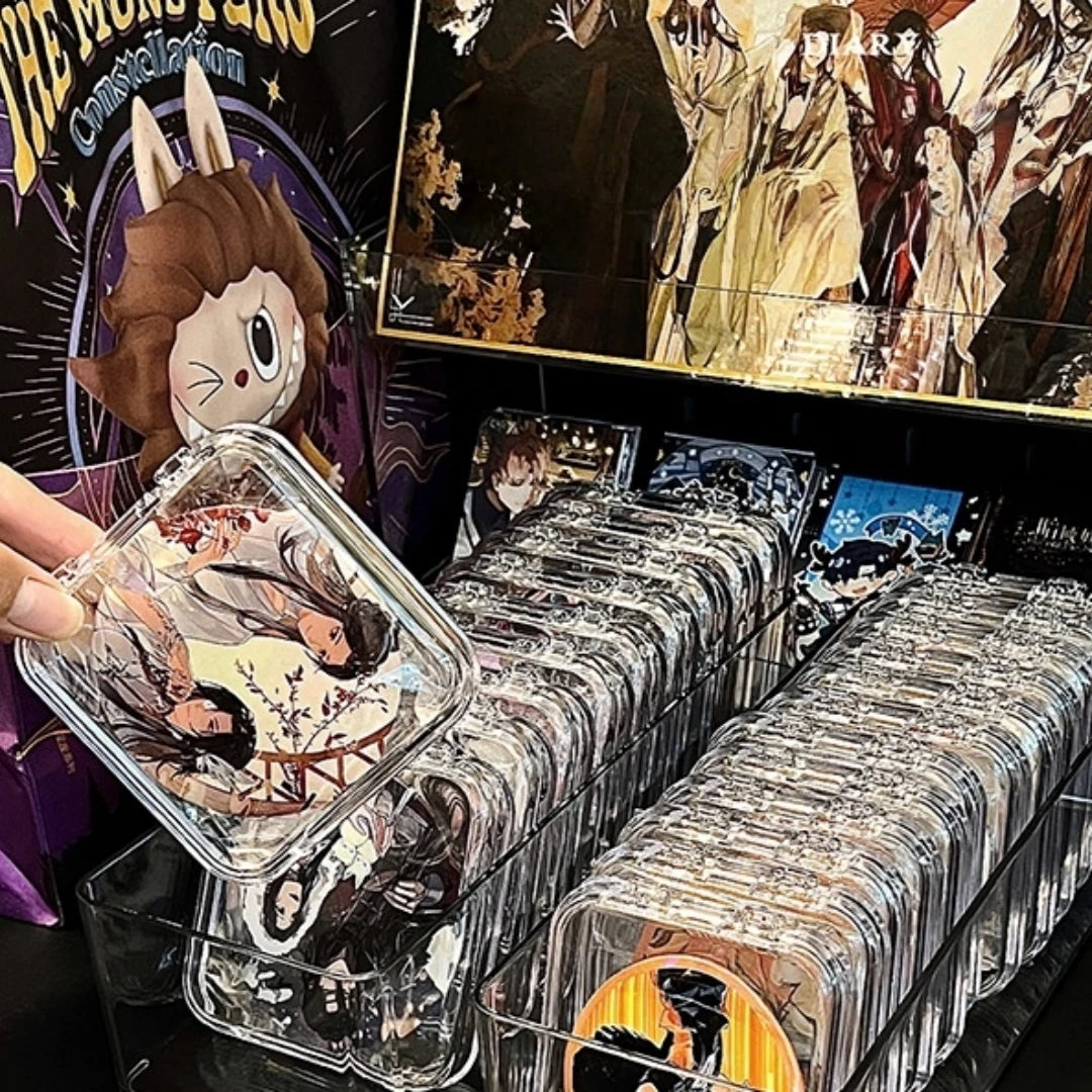 Transparent Acrylic Badge & Jewellery Display Storage Box