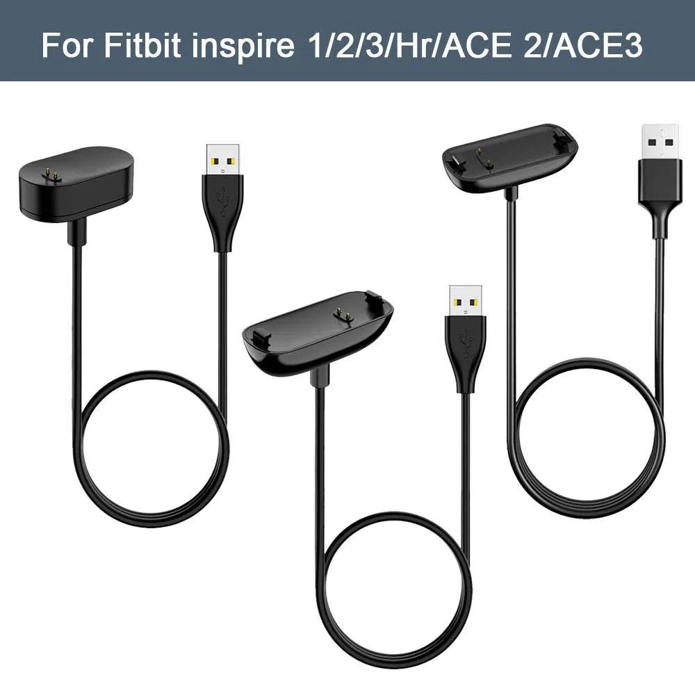 USB Charger for Fitbit Inspire 1/2/3, Inspire HR, ACE 2 & ACE 3 Fitness Tracker Charger Oasis Select