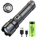 Most Powerful LED Flashlight Rechargeable Torch Lighting 1500M Tactical Lantern Ultra Bright Flashlight With Usb Rechargable Oasis Select 60W White laser