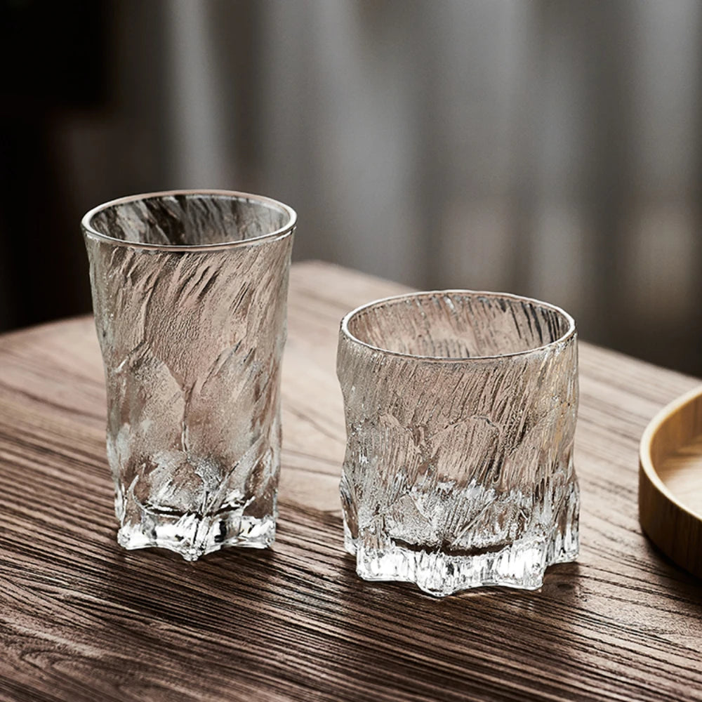Japanese dark ice glass hanging ice glass whiskey beer juice drink glass Oasis Select