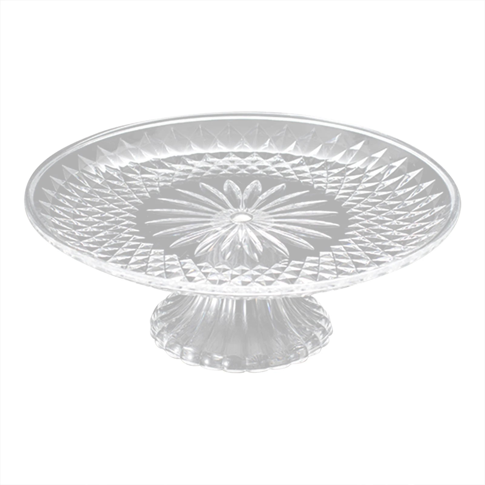 Clear Acrylic Snack & Fruit Serving Tray | Round PET Plate