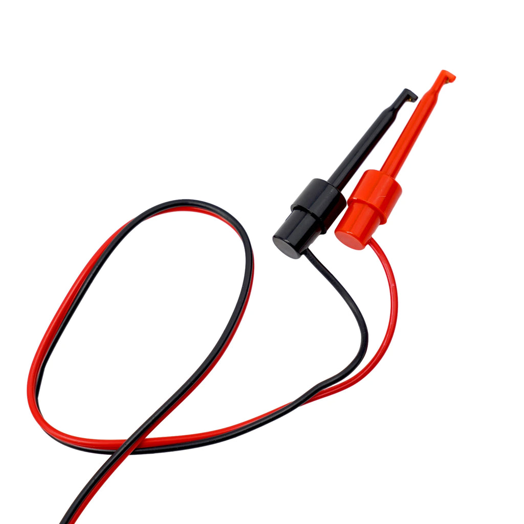 2PCS 4mm Banana Plug To Test Hook Clips 4mm Banana Plug Connector To Hook Clamp Adapter For Multimeter Test Leads Oasis Select