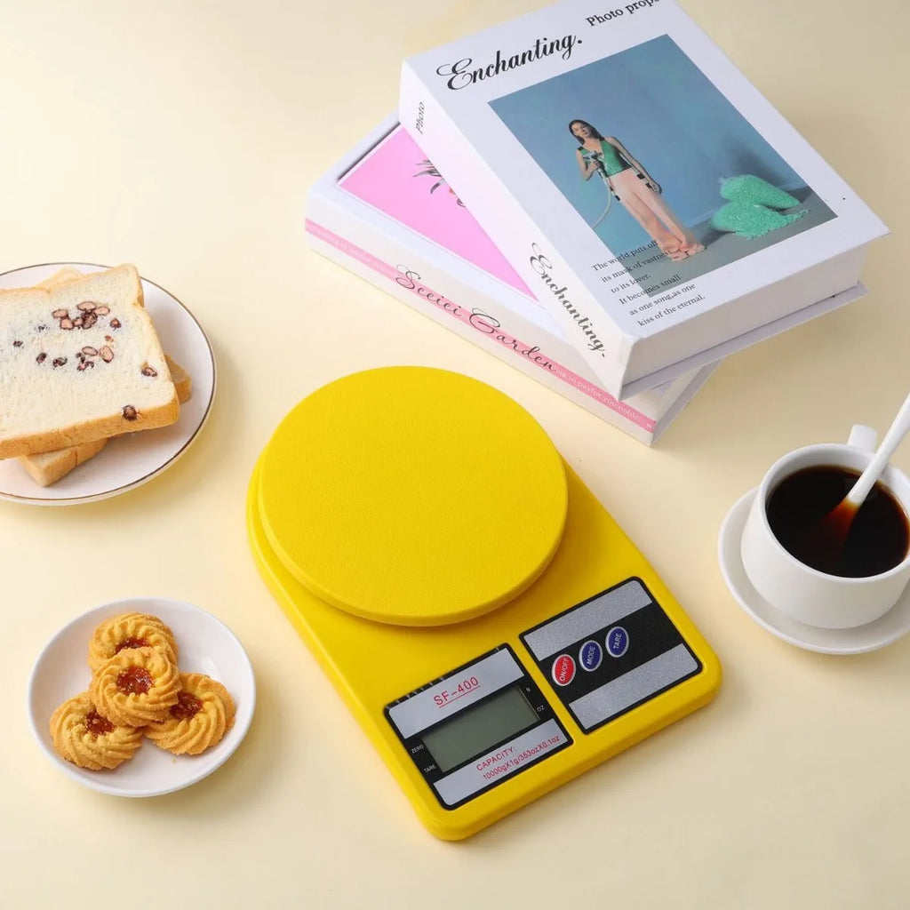 10kg Digital Kitchen Scale in Vibrant Colors - Precision Gram Measurement for Home Baking, Compact Food Scale Oasis Select