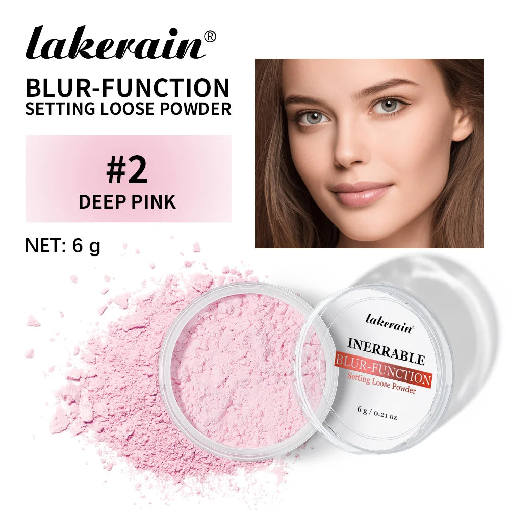 Blur-Function Setting Powder Long-lasting Blurring Brightening Oil Control Soft Focus Matte Effect Even Skin Tone Setting Powder Oasis Select DEEP PINK