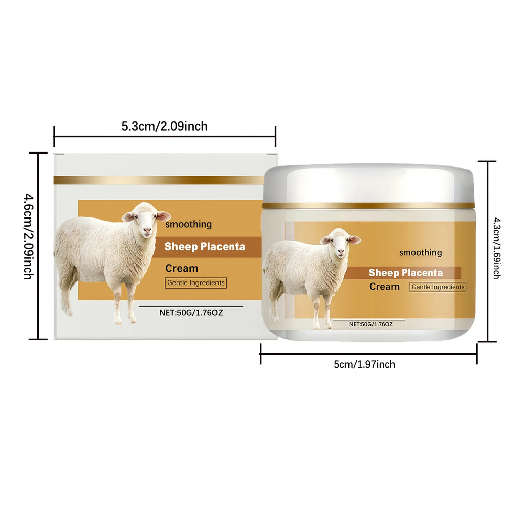Hydrolyzed Sheep Placenta Cream Firming Lifting Anti-Aging Fade Fine Lines Nourishing Soothing Anti-Wrinkle Facial Cream Skincar Oasis Select 50g Boxed