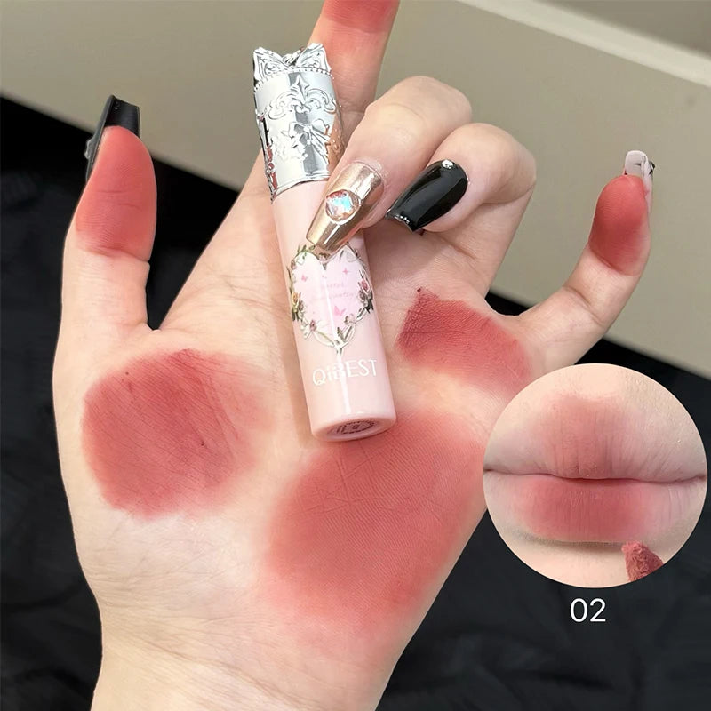 QIBEST Velvet Matte Liquid Lipstick | 4 Nude Shades | Long-Lasting