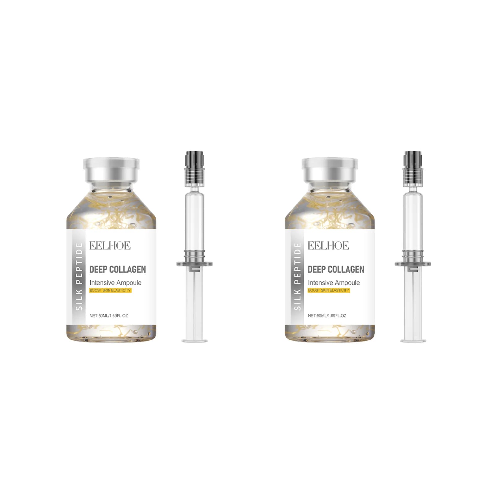 Silk Peptide Intensive Lifting Ampoule Deep Collagen Intensive Revitalizing Essence Face Tightening Smoothing Anti Aging Serum Oasis Select 2pcs