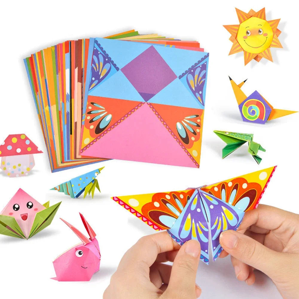 54 Montessori toys, handmade DIY toys for children, 3D cartoon animal origami, handmade paper art Oasis Select