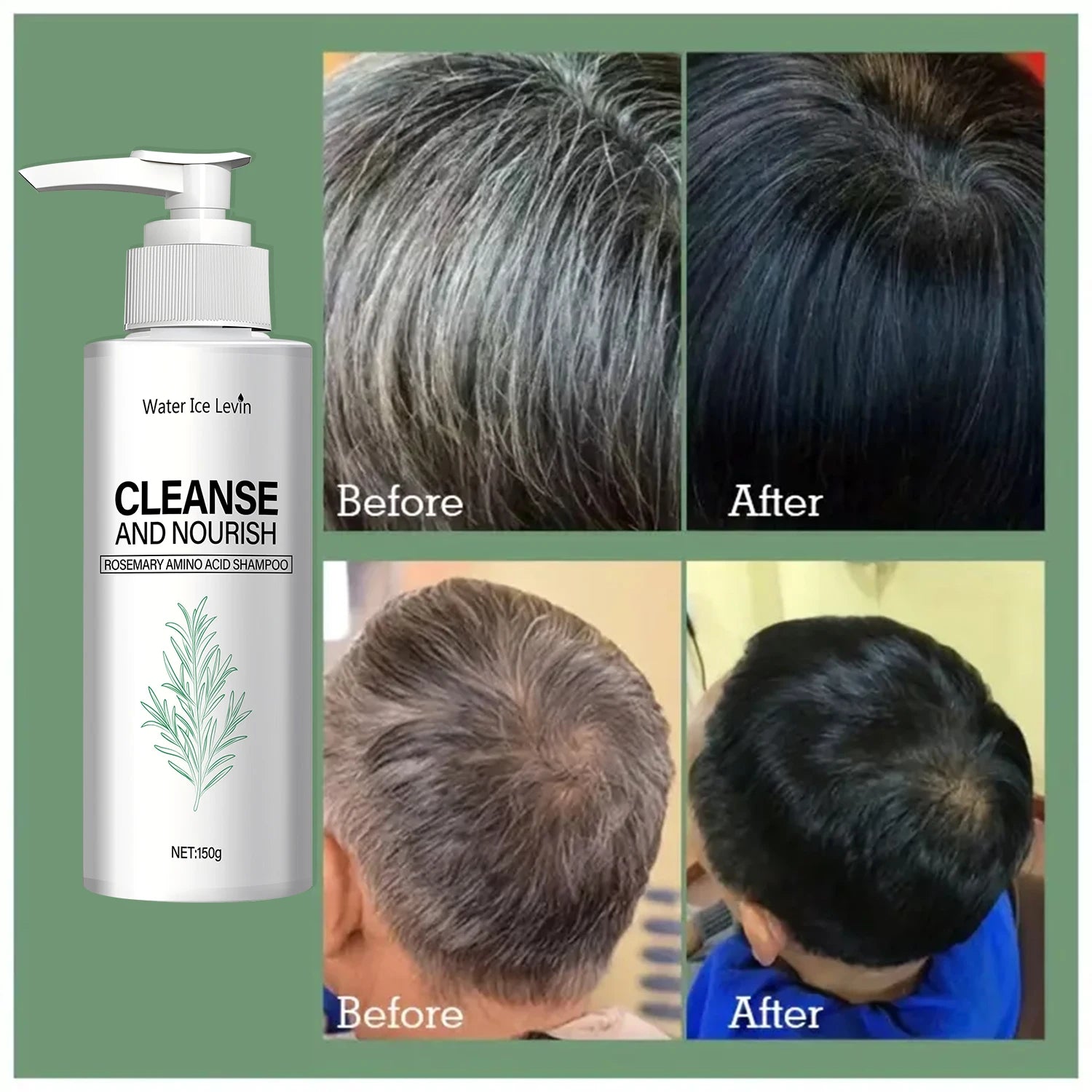 Rosemary Amino Acid Shampoo with Ginger Root Extract – 150g Nourishing Shampoo Oasis Select