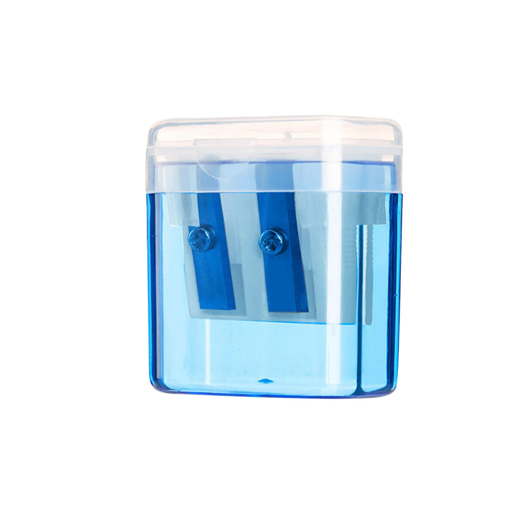 A color random student two-hole pencil sharpener for children's school supplies - a must-have for starting school Oasis Select Blue