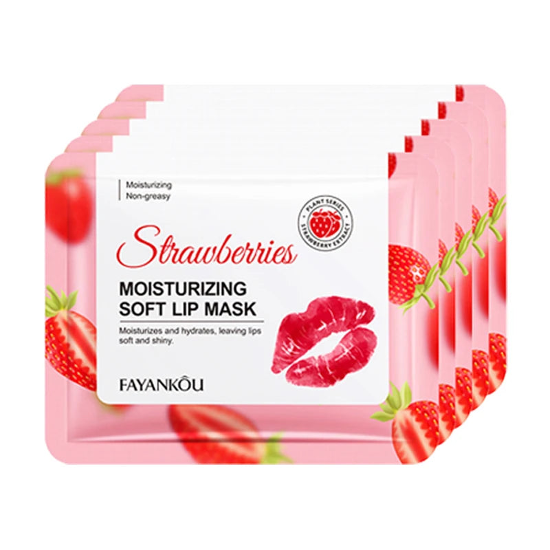 Crystal Collagen Lip Mask – Hydrating & Plumping Patches Collagen Lip Mask Oasis Select Strawberry 5pcs
