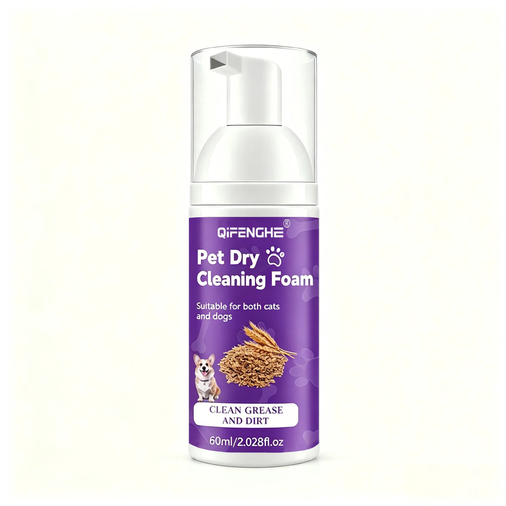 Waterless Dry Foam Shampoo for Dogs & Cats – No Rinse