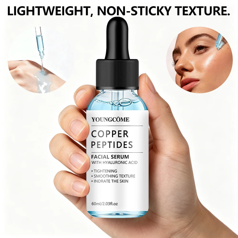 Copper Peptides Serum with Hyaluronic Acid – Hydrating 40/60ml Face Serum Oasis Select