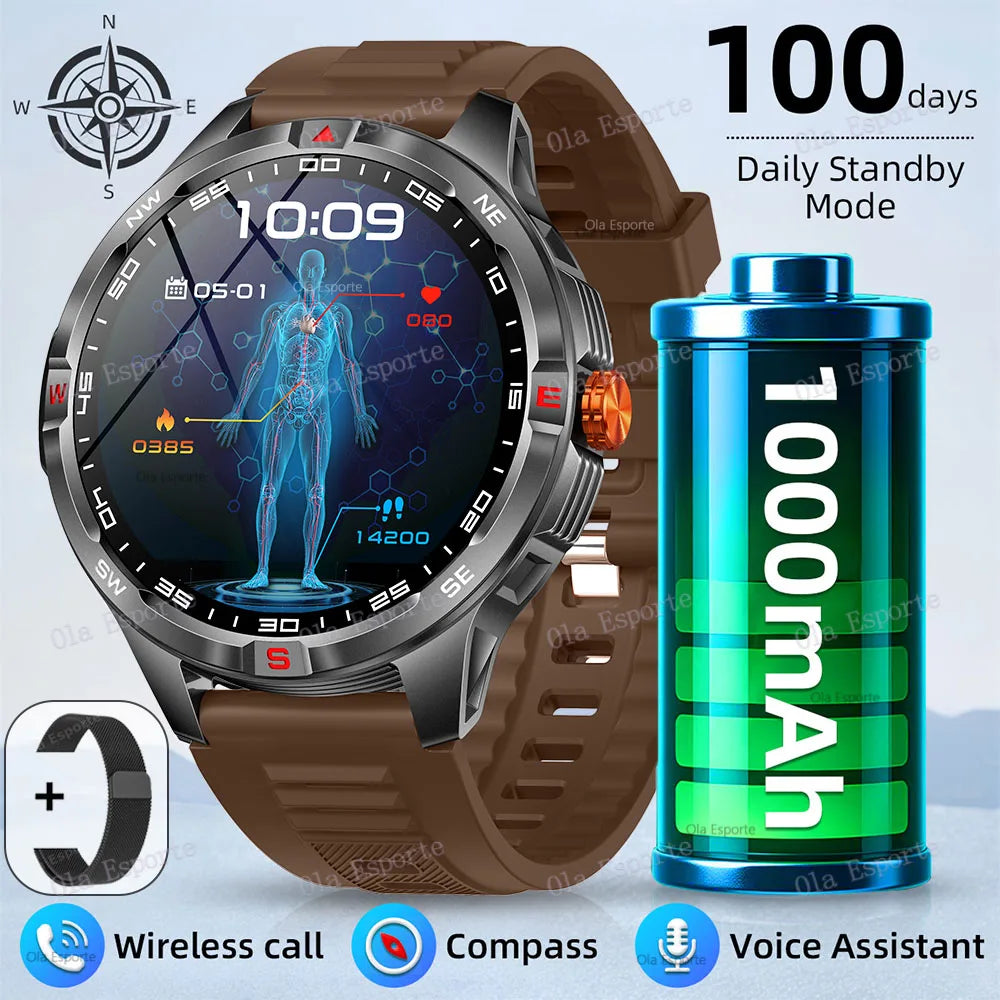 Ola Esporte Smart Watch 2025 – GPS, Compass & 100+ Sports