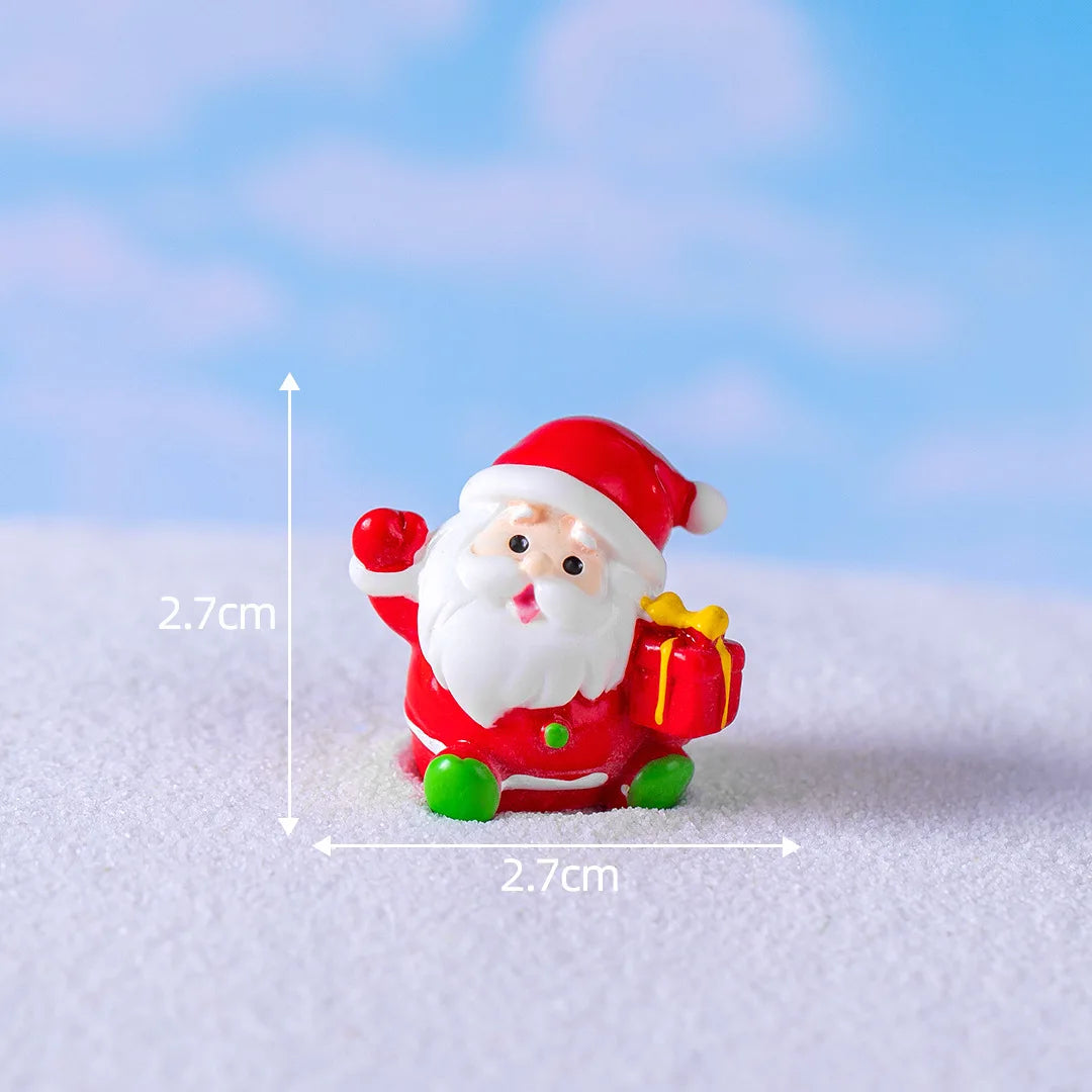Christmas Resin Figurine Ornament – Santa, Snowman & Bear