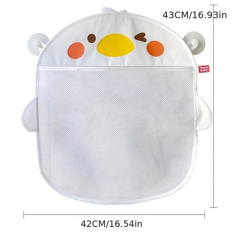 Mesh Baby Bath Toy Storage Bags Sucker Design Baby Bath Organizers for Bathtub Toys Cartoon Animal Cloth Sand Toys Storage Net Oasis Select