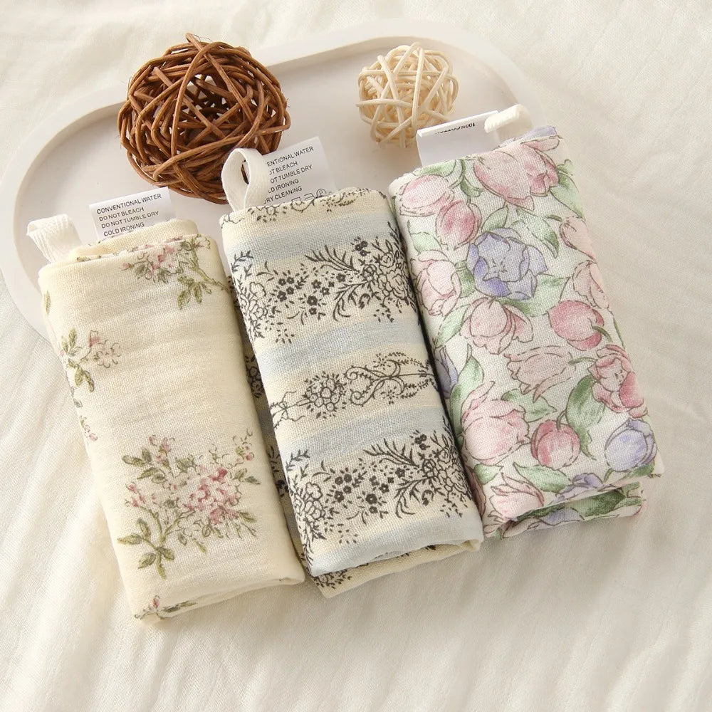 4-Layer Pure Cotton Baby Washcloth Soft Absorbent Square Towels Gauze