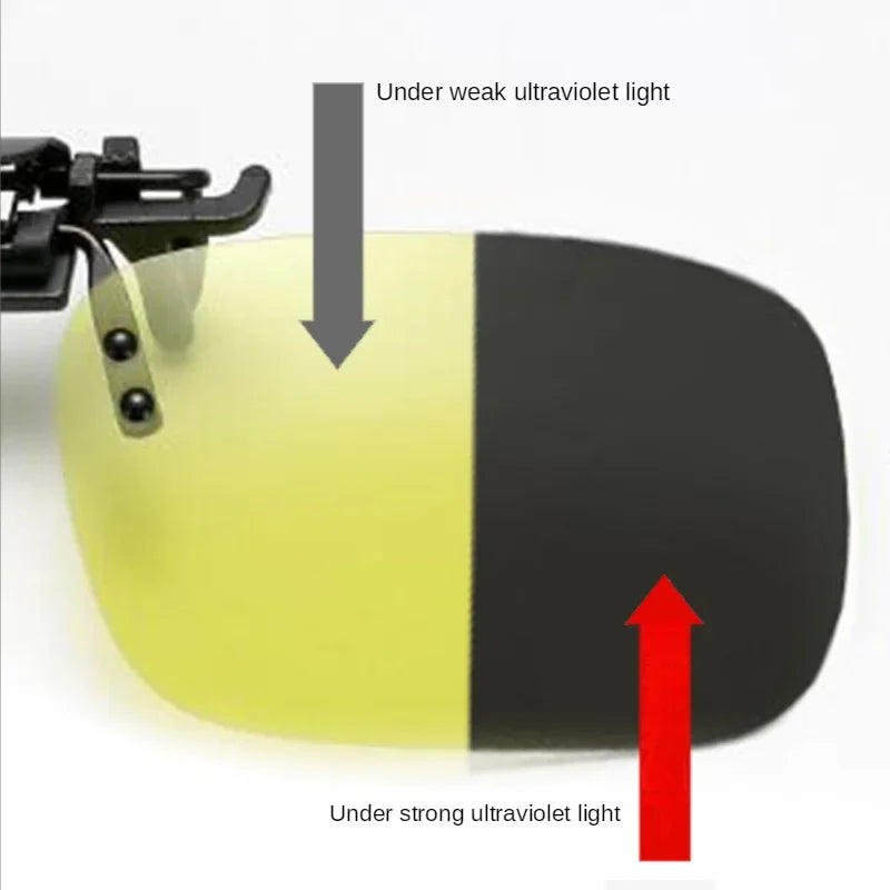 Polarized Clip Sunglasses Myopia Glasses Clip Driver Fishing Night Vision Myopia Clip-on Sun Shading Eyeglasses Oasis Select