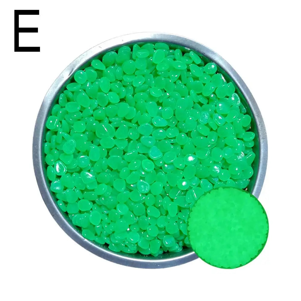 50Pcs Luminous Stones Fish Tank Aquarium Ornament Glow In The Dark Pebbles Outdoor Yard Lawn Path Walkways Decorations Oasis Select E