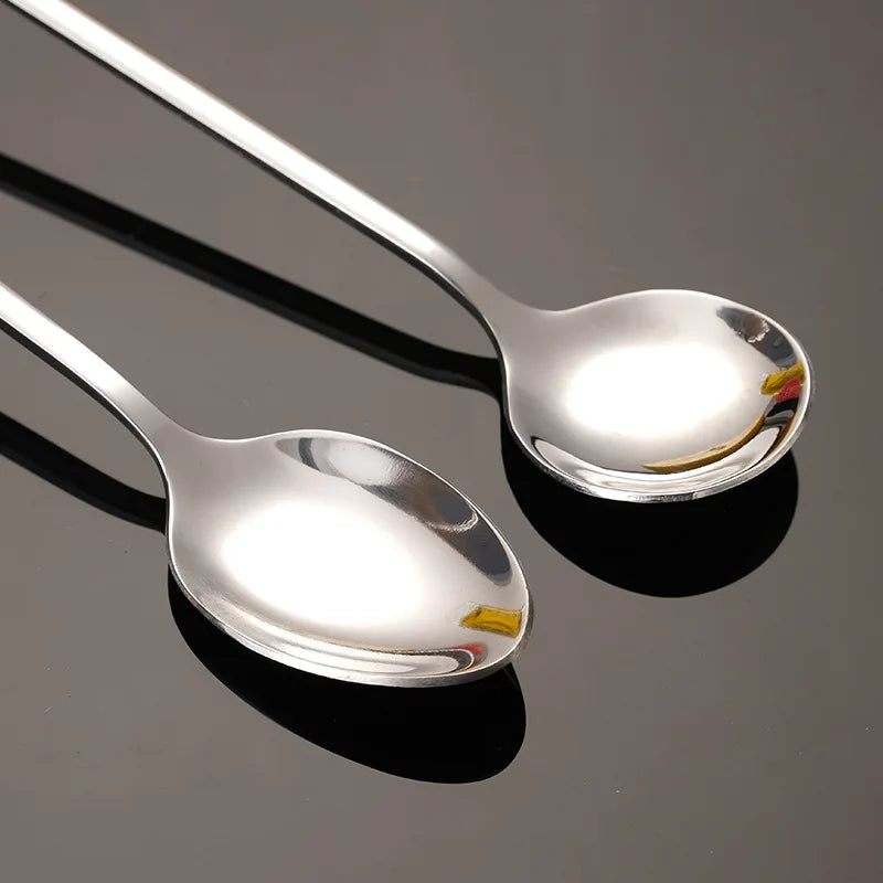 2pcs 30CM Long-handled Stainless Steel Coffee Spoon, Ice Cream Spoons Tea Stirring Spoon Holiday Kitchen Tableware Gift Oasis Select