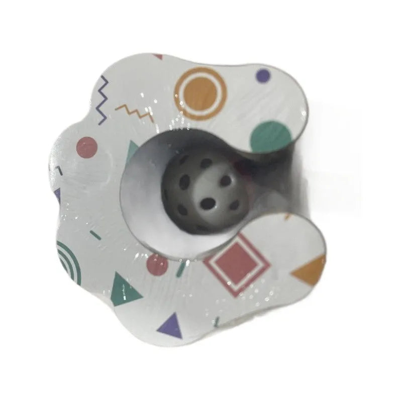 The Corrugated Paper Claw Board Is A Wear-resistant and Non-flaking Cat Toy for Self-entertainment and Relaxation Oasis Select Colorful geometry