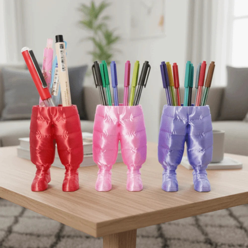 Creative 3D Pants Pen Holder Waterproof PLA 3D Printed Pencil Case Multi-functional Portable Stationery Storage Box Travel Oasis Select
