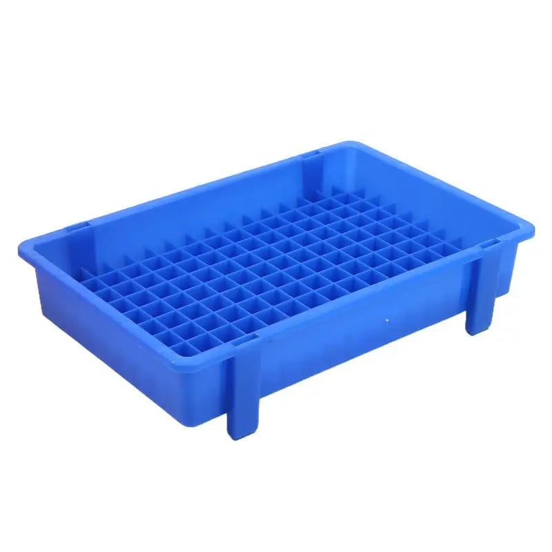 1PCS Thickened Plastic Lithium Battery Storage Box For 18650 Cells - Divided Transport And Turnover Tray Oasis Select Blue