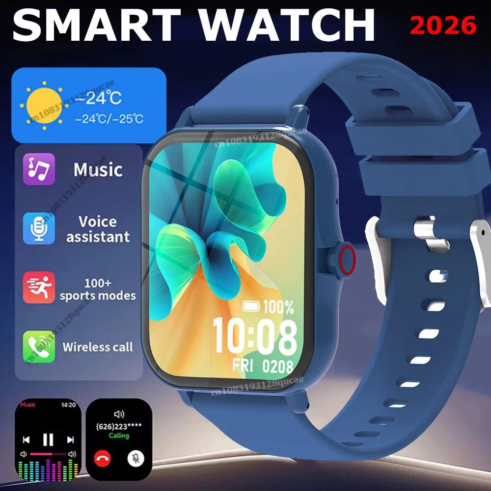 Smart Watch 1.83" Bluetooth Calls Heart Rate Fitness Tracker