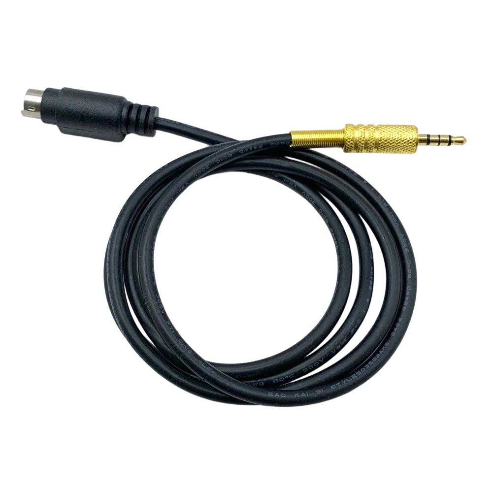 For YAESU FT-891 FT-857 FT-817 FT-991 FT-450D DIN 6 Pin DATA to 3.5mm PTT Adapter Cable for Echolink and Remote Voice Repeater Oasis Select
