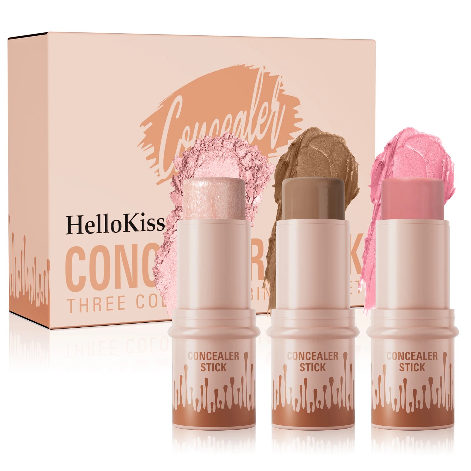 Hello Kiss Contour & Highlight Stick Set – Matte Waterproof