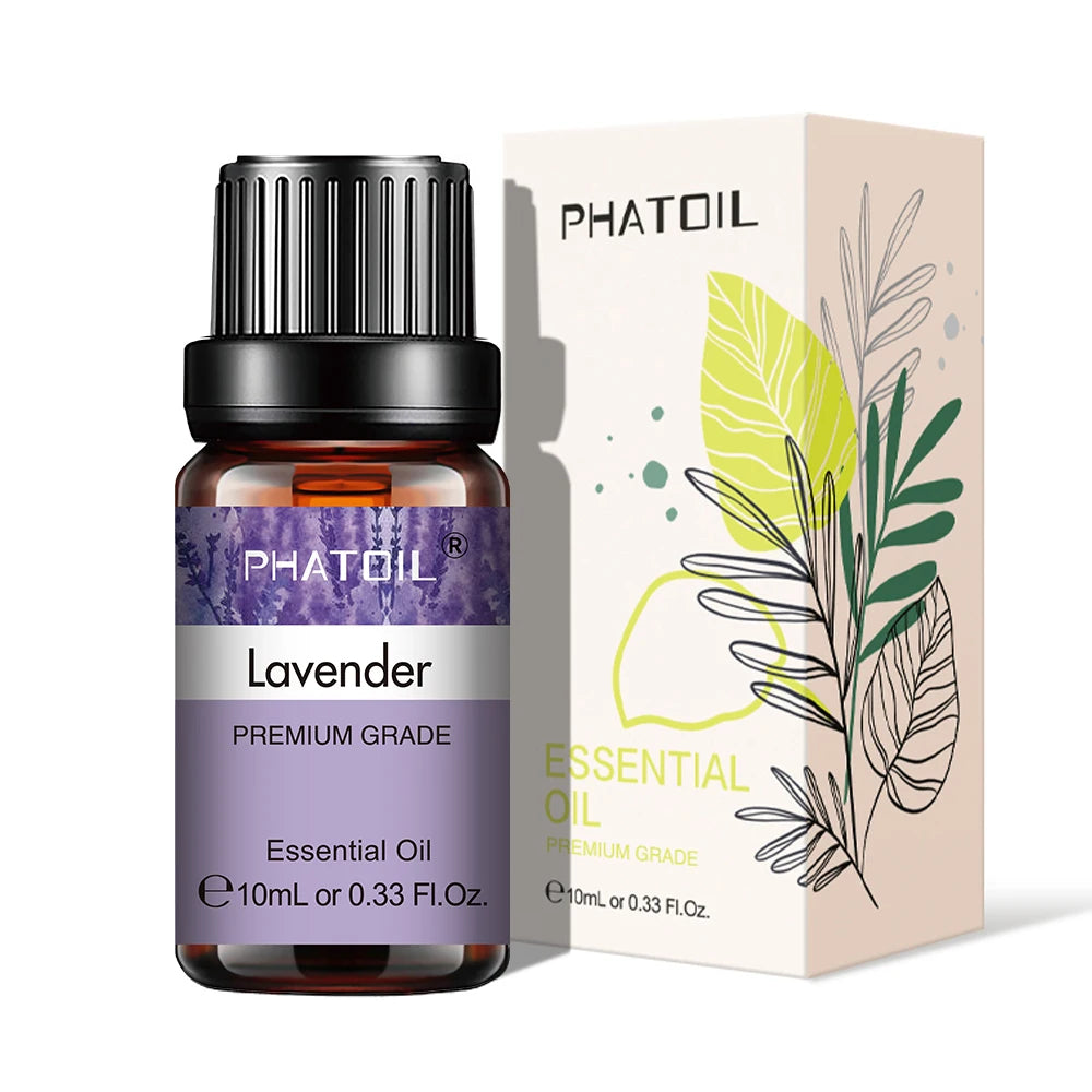 PHATOIL 10ml Pure Natural Essential Oils for Diffuser & Aromatherapy