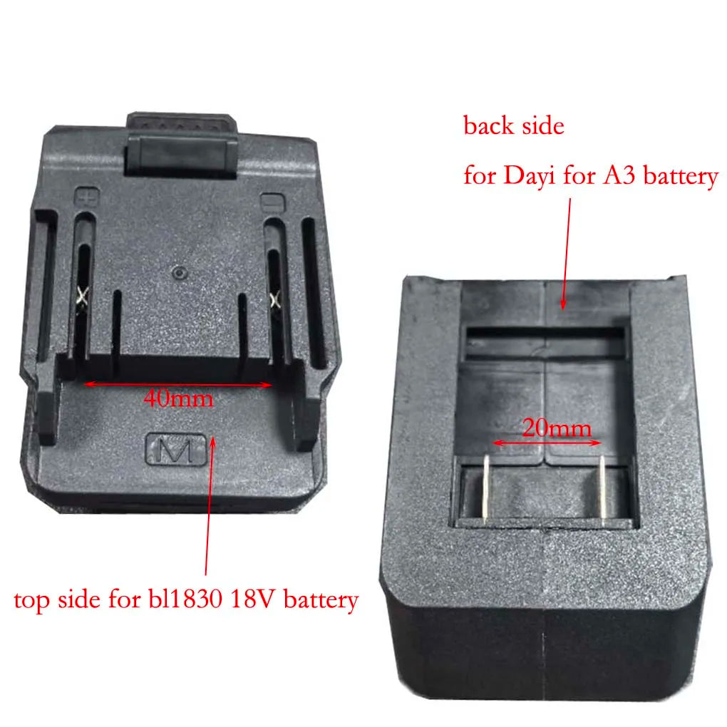 18V Li-Ion Battery Adapter – BL1830 BL1840 BL1850 & Dayi A3/2106 Battery Adapter Converter Oasis Select