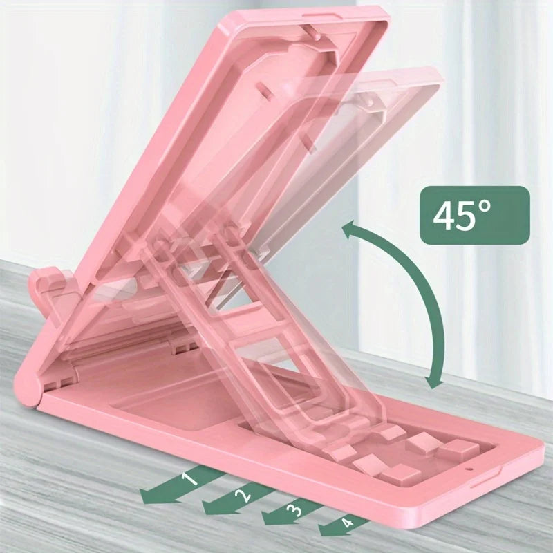 Foldable Desktop Phone Holder Stand - Adjustable Lazy Bracket for iPhone 17 Pro, iPad & Tablets - Portable Tablet Stand Oasis Select