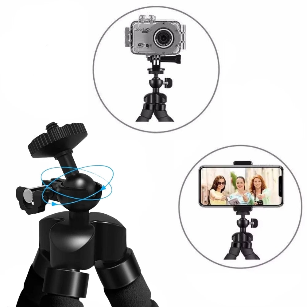 VeFly Mini Flexible Tripod – 360° Swivel Phone & Camera Mount