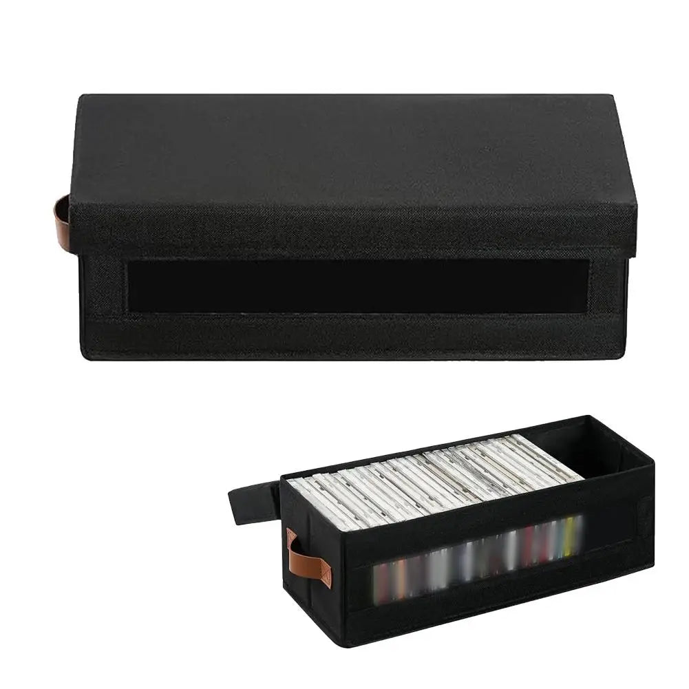 Large CD DVD Storage Box – Foldable 37-Disc Oxford Fabric Case