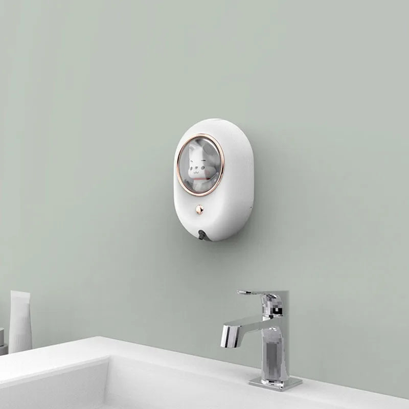 New Soap Dispenser Cute Pet Automatic Hand Washing Machine With The Lamp Wall-Mounted Induction Foam Soap Dispenser For Home Oasis Select