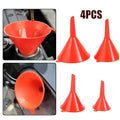 4Pcs Plastic Funnel Set Universal Car Motorcycle Oil Gasoline Fuel Funnel Oil Change Refueling Tool Oil Funnels Filling Tool Oasis Select Default Title