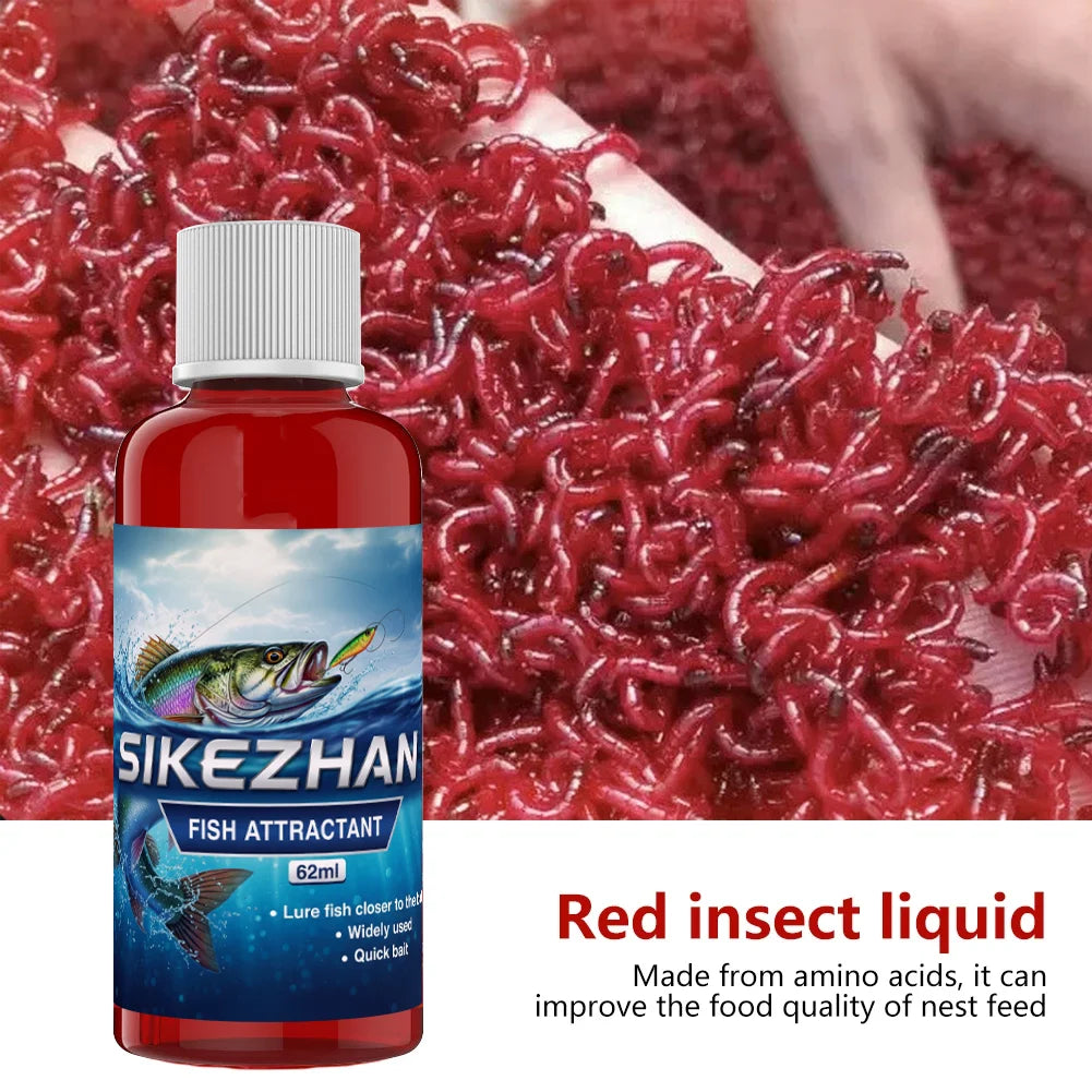 Concentrated Bloodworm Scent Fish Attractant Liquid Bait Additive For Trout Carp Bass Freshwater Fishing Lures Tackle Gear Tools Oasis Select