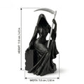 Grim Reaper Figurine Dark Gothic Statue Thames Riverside Sculpture Home Desk Shelf Decor Collectible Ornament Festival Gift Oasis Select Black
