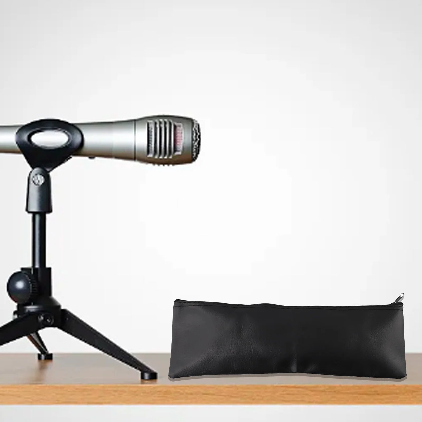 1pc Microphone Storage Bag Portable Soft Carry Bags Leather For Shure Wireless Handheld Microphone Protective Cover Accessories Oasis Select
