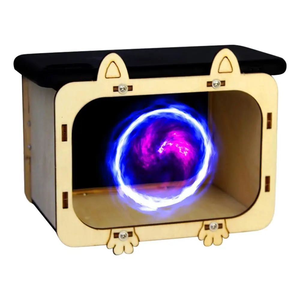 Phone Hologram Projector Wooden Mini DIY Cardboard Home Cinema Theater Mobile Smartphone Hologram Display Stands Projector Multi Oasis Select PURPLE