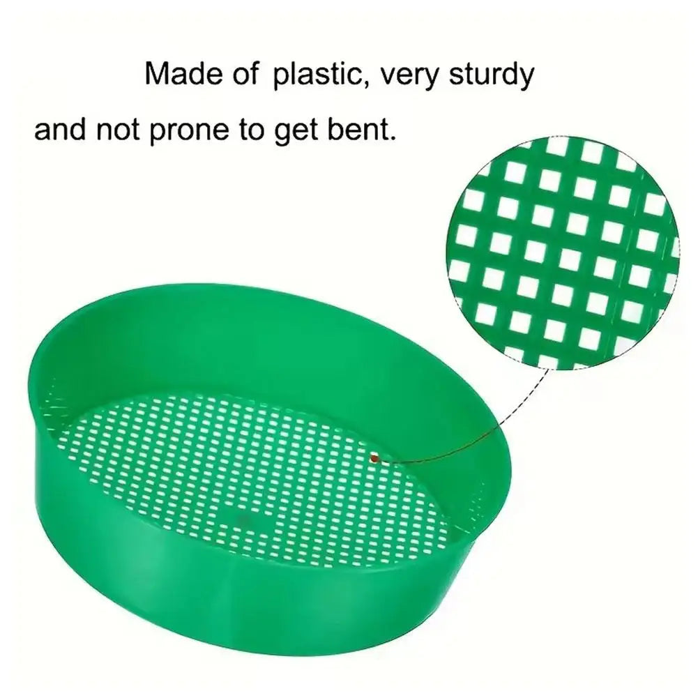 Plastic Garden Soil Sifter Sieve – Compost & Rock Separator